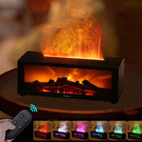 Air Humidifier Essential Oils Humidifiers Home Aroma Humidifier Flame Automatic Fragrance Diffuser with LED Light Remote Control